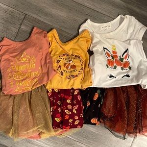 3T girls fall pumpkin bundle